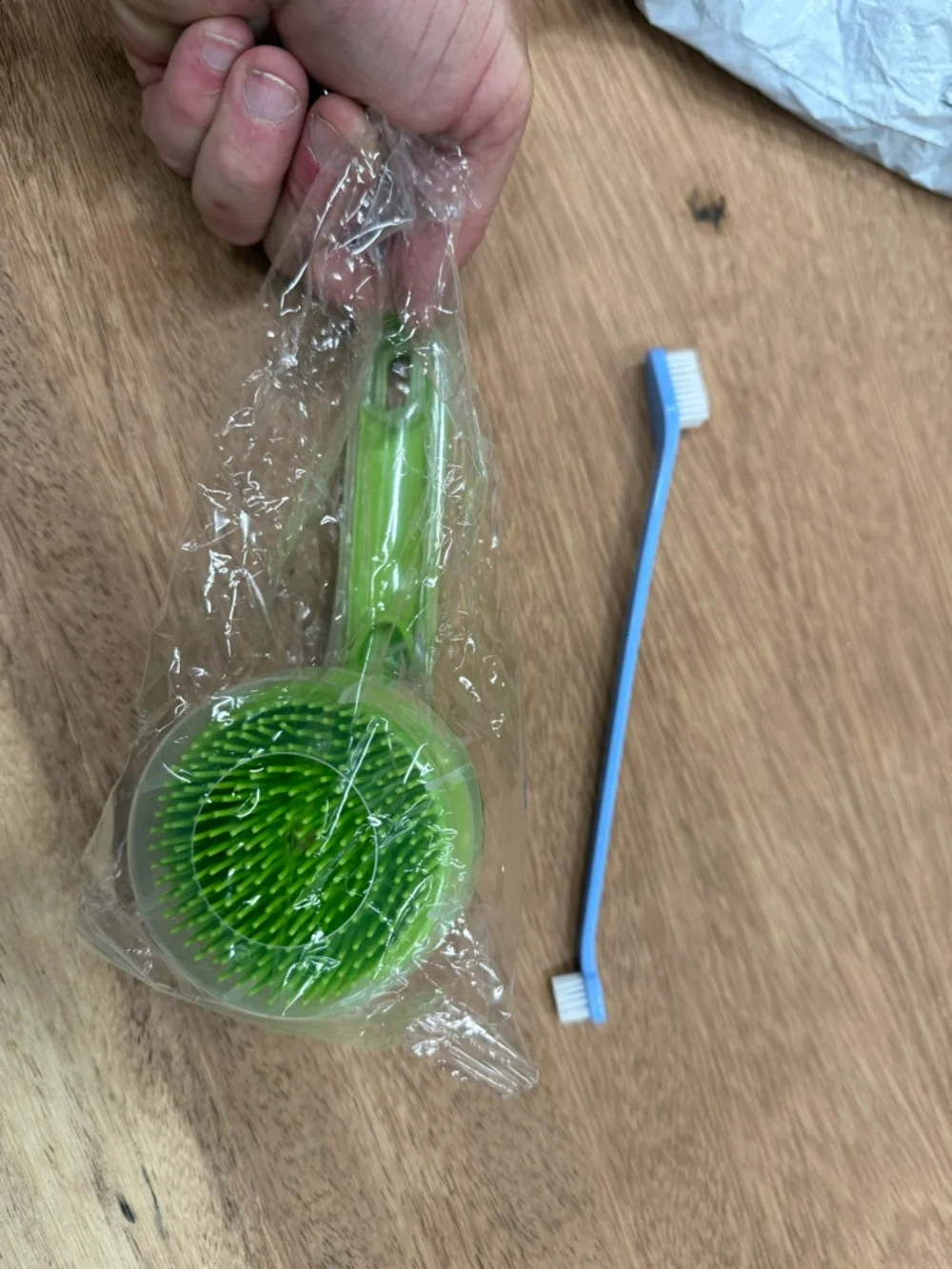 Dog Bathing Brush - Green Grooming‎ Scrubber for Pets